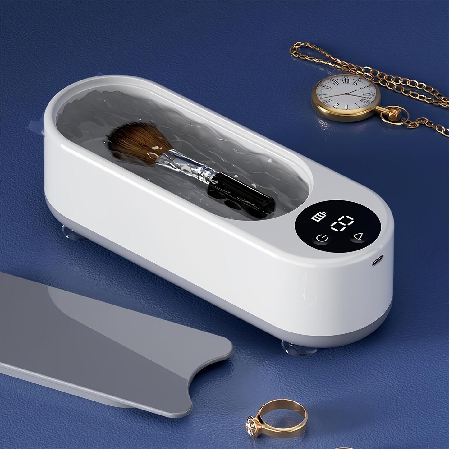 Limpieza Profesional en Casa: Tu Mini Lavadora Ultrasónica para Joyas, Gafas y Relojes”
