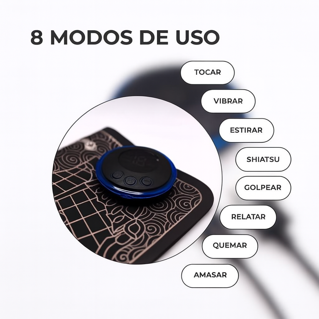 Relaja tus pies al instante: Masajeador EMS portátil que mejora tu circulación