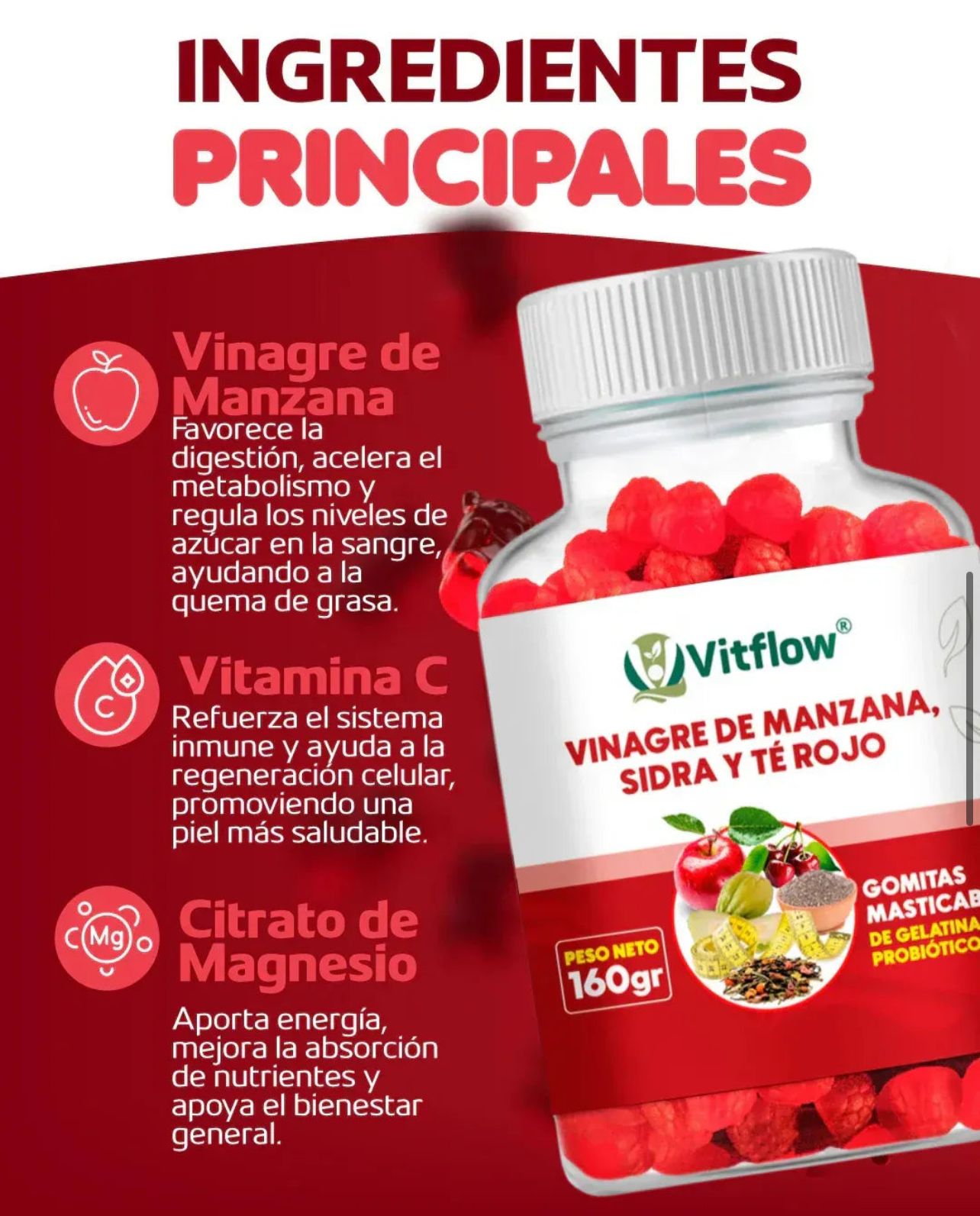 Gomitas Vinagre de Manzana – Apoyo Natural para tu Salud y Bienestar
