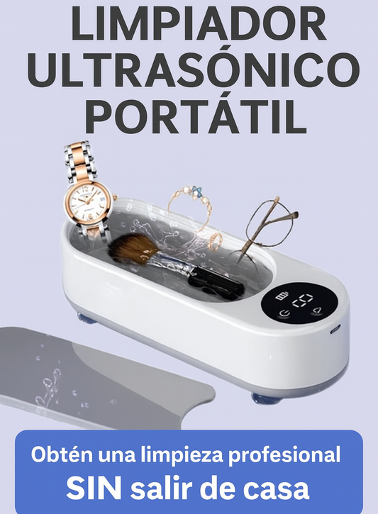 Limpieza Profesional en Casa: Tu Mini Lavadora Ultrasónica para Joyas, Gafas y Relojes”