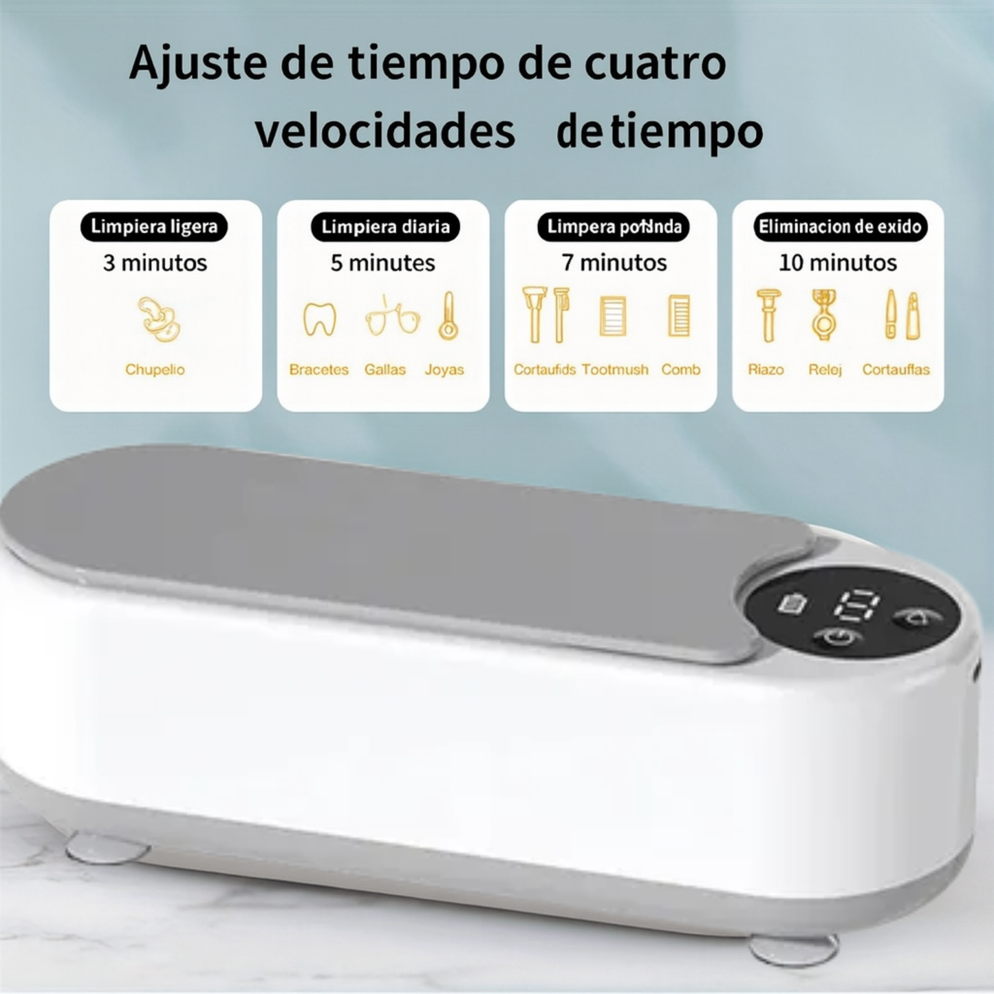 Limpieza Profesional en Casa: Tu Mini Lavadora Ultrasónica para Joyas, Gafas y Relojes”