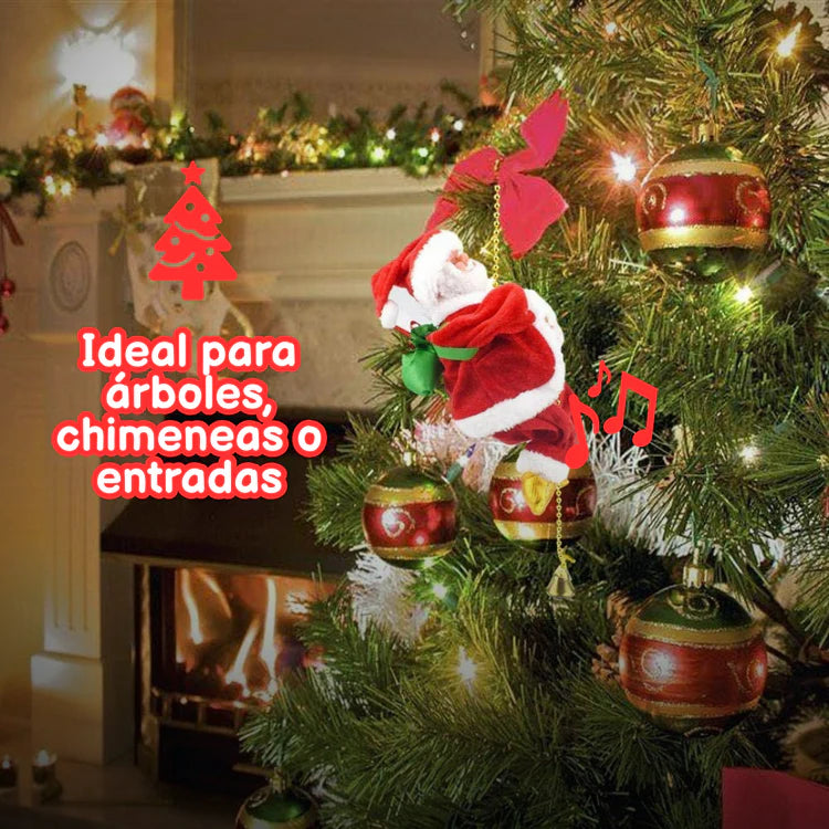 🎅 Papá Noel Escalador Musical – La magia que hace tu Navidad más divertida