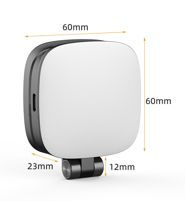 Mini Lámpara LED Magnética Portátil, Plegable, con Brillo Ajustable, Práctica para Selfies y Fotografía