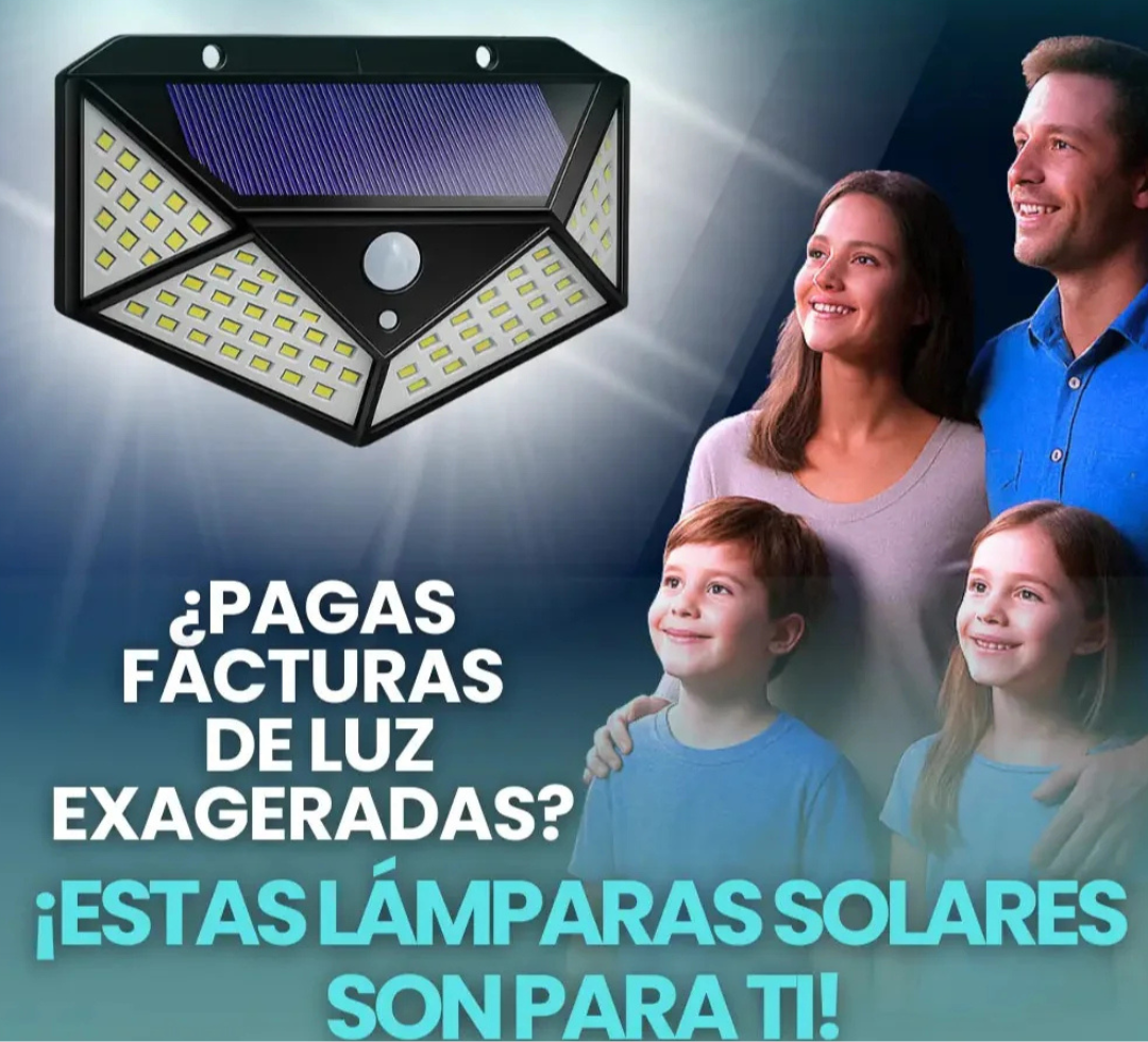 Lámpara Solar SecureLight con Sensor de Movimiento – Iluminación Potente y Ahorro Total