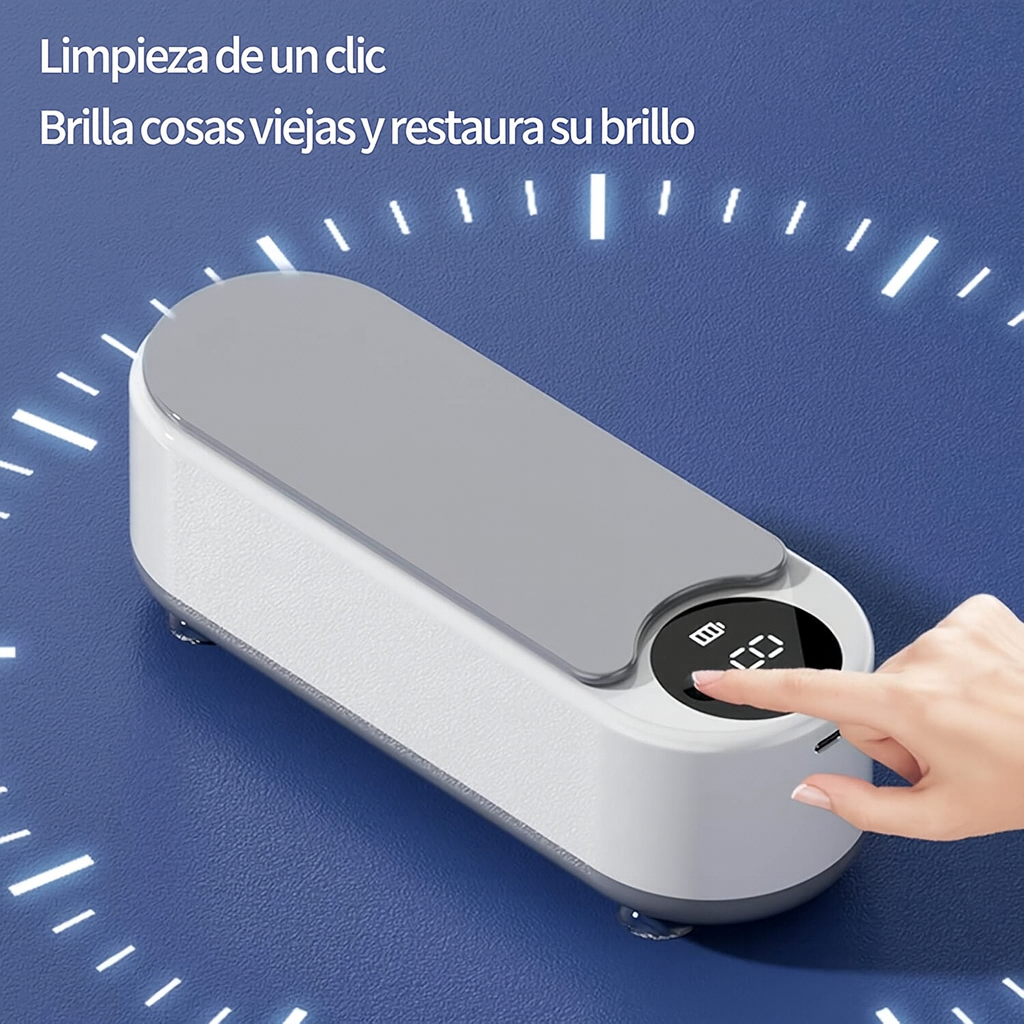 Limpieza Profesional en Casa: Tu Mini Lavadora Ultrasónica para Joyas, Gafas y Relojes”