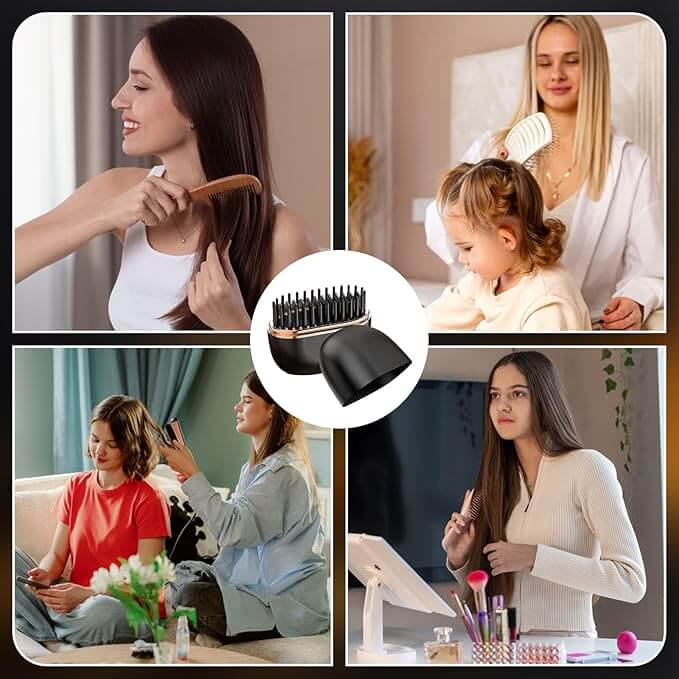 Cabello liso.
Sin salón. Sin cable.