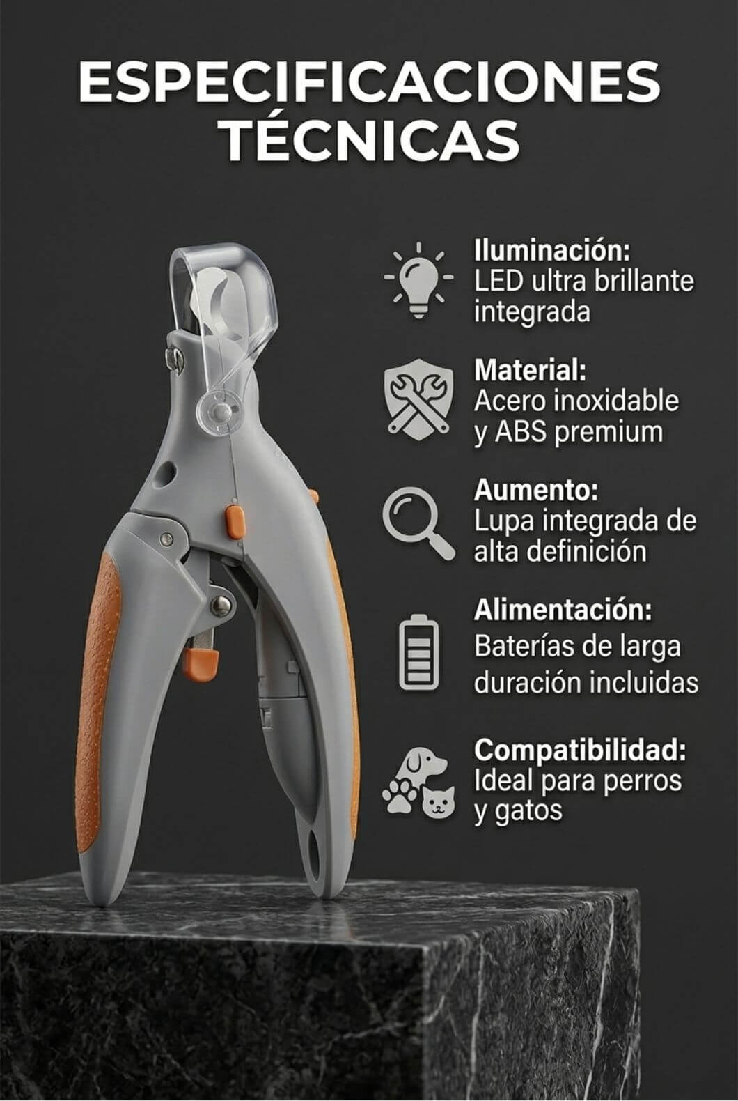 Cortaúñas LED para mascotas — imagen 4